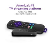 Premiere HD/4K/HDR Streaming Media Player, Simple Remote and Premium HDMI Cable