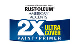 White, American Accents 2X Ultra Cover, Semi-Gloss Spray Paint, 12 oz