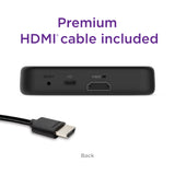 Premiere HD/4K/HDR Streaming Media Player, Simple Remote and Premium HDMI Cable